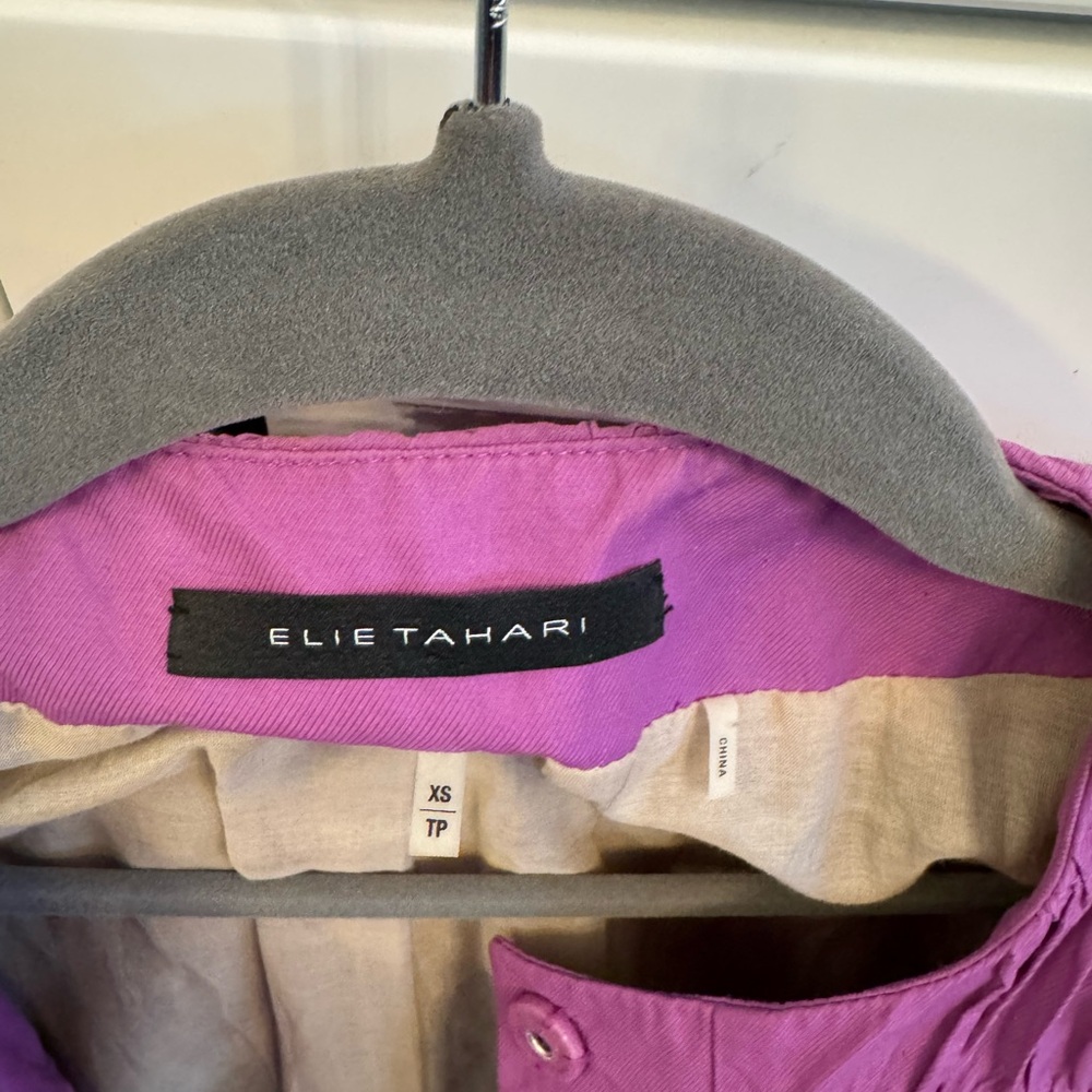 Elie Tahari Purple Jacket XS